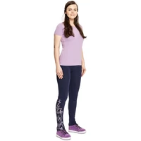 YOWIE NEW LEGGINS navy/világos lila