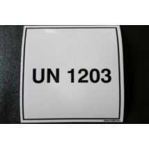 Bárca: UN 1203 Benzin szállítás 100x100 mm Öntapadó