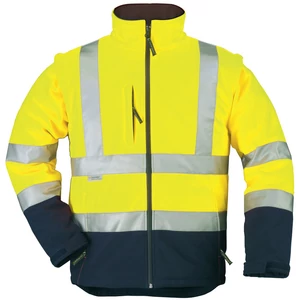 STATION FLUO SOFTSHELL DZSEKI, sárga