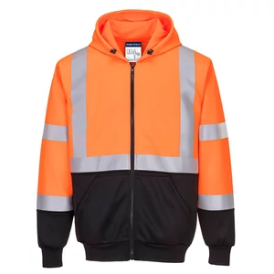 B315 - Hi-Vis kéttónusú kapucnis pulóver