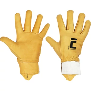 HARRIER sárga mártott nitril kesztyű