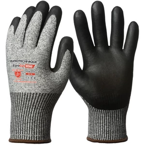 EUROCUT 5 SZÜRKE VÁGÁSBIZT. TENYERÉN FEKETE NITRILLEL
