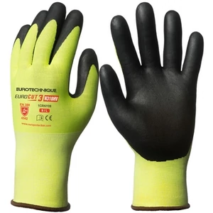 EUROCUT 3 SÁRGA VÁGÁSBIZT.FEKETE MIKROHAB. NITRIL TENYÉR