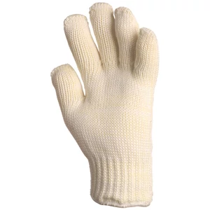 KÖTÖTT FEHÉR NOMEX KESZTYŰ, 27 CM, 350°C, PAMUT BELSŐ