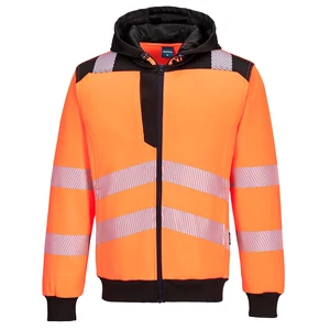 PW327 - PW3 Hi-Vis zippzáras kapucnis pulóver