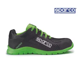 Sparco Practice munkavédelmi cipő S1P (fekete-fluozöld)