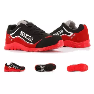 Sparco Nitro munkavédelmi cipő S3 (piros-fekete)
