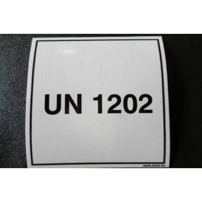 Bárca: UN 1202 Gázolaj szállítás 100x100 mm Öntapadó