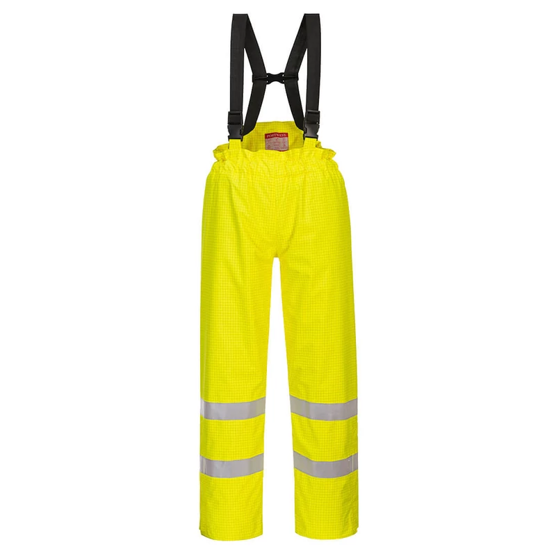 S781 - Bizflame Rain bélelt- Hi-Vis antisztatikus FR nadrág